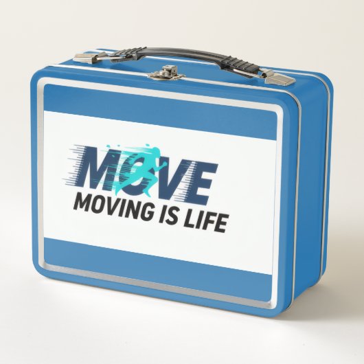 Dynamic logo with runner silhouette and text Move  (Voorkant)