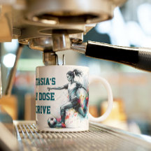 Dynamic meisje voetbalspeler actie motivatie