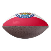 Dynamic Missouri State Flag Graphic op een American Football (Gedraaid 90)