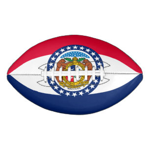 Dynamic Missouri State Flag Graphic op een American Football