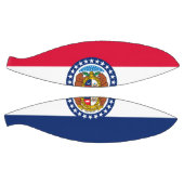 Dynamic Missouri State Flag Graphic op een Basketbal (Panelen)