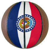 Dynamic Missouri State Flag Graphic op een Basketbal (Verticaal)