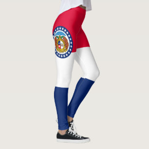 Dynamic Missouri State Flag Graphic op een Leggings