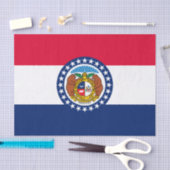 Dynamic Missouri State Flag Graphic op een Tissuepapier (Craft)