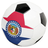 Dynamic Missouri State Flag Graphic op een Voetbal (Drie kwart)
