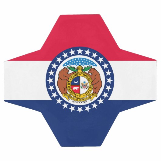 Dynamic Missouri State Flag Graphic op een Voetbal (Enkel)