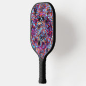 Dynamic Multicolored Abstract Cosmic Textured Pickleball Paddle (Links)
