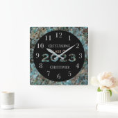 Dynamic Natural Stone Custom 2023 Afstuderen Vierkante Klok (Huis)