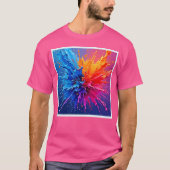 Dynamic Paint Splash Abstract T-shirt (Voorkant)