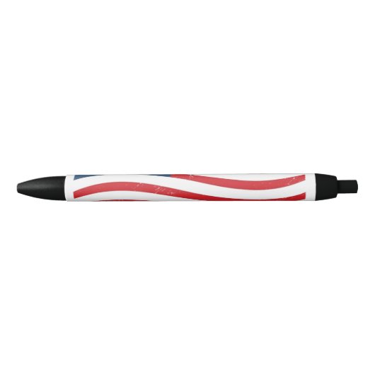 Dynamic Patriotic Wave Ballpoint Pen - Elegant USA (Voorkant)