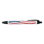 Dynamic Patriotic Wave Ballpoint Pen - Elegant USA (Bovenkant)