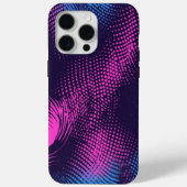 💖 Dynamic Pink & Purple Dotted Abstract Pattern Case-Mate iPhone Case (Achterkant)
