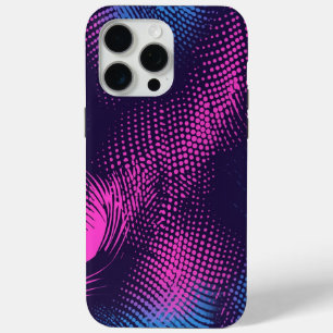 💖 Dynamic Pink & Purple Dotted Abstract Pattern iPhone 15 Pro Max Hoesje