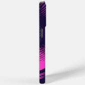 💖 Dynamic Pink & Purple Dotted Abstract Pattern Case-Mate iPhone Case (Achterkant / Rechts)