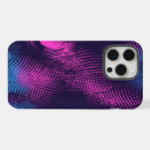 💖 Dynamic Pink & Purple Dotted Abstract Pattern iPhone Hoesje (Achterkant horizontaal)