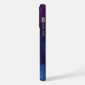 💖 Dynamic Pink & Purple Dotted Abstract Pattern iPhone Hoesje (Linkerkant)