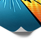 Dynamic Pop Art 'BANG!' stripstijl Poster (Hoek)