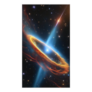 Dynamic Quasar Energy Burst Foto Afdruk