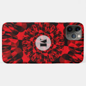 Dynamic Red Black Geometric Energetic Case-Mate iPhone Case (Achterkant (horizontaal))