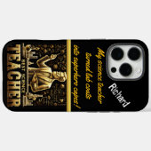 Dynamic Science Teacher inspireert studenten Case-Mate iPhone Case (Achterkant (horizontaal))