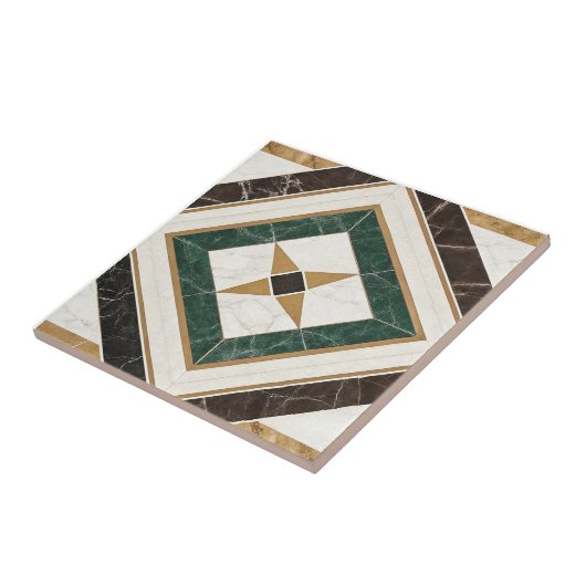 Dynamic Shapes – Abstract geometrisch ontwerp voor Tegeltje (Zijkant)