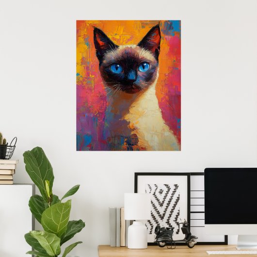 Dynamic Siamese Painting Poster (Thuiskantoor)