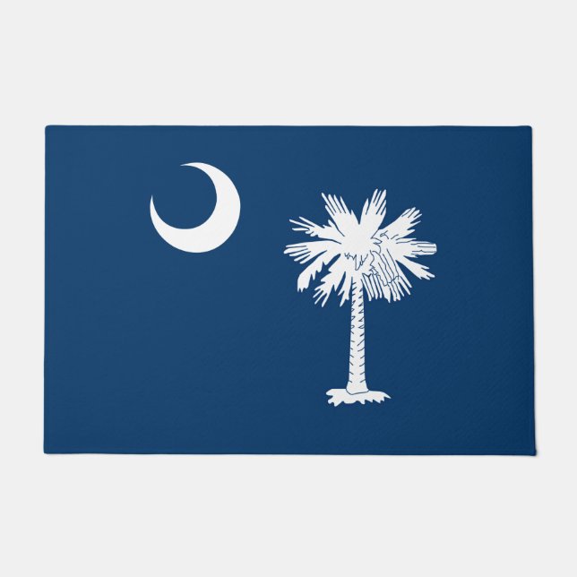 Dynamic South Carolina State Flag Graphic op een Deurmat (Voorkant)