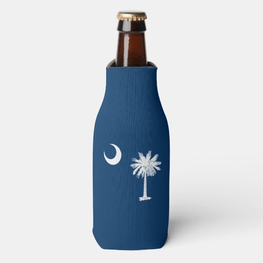 Dynamic South Carolina State Flag Graphic op een Flesjeskoeler (Fles Voorkant)