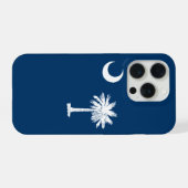 Dynamic South Carolina State Flag Graphic op een iPhone Hoesje (Achterkant horizontaal)