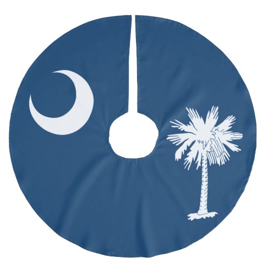 Dynamic South Carolina State Flag Graphic op een Kerstboom Rok (Voorkant)