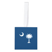 Dynamic South Carolina State Flag Graphic op een Ornament (Voorkant)