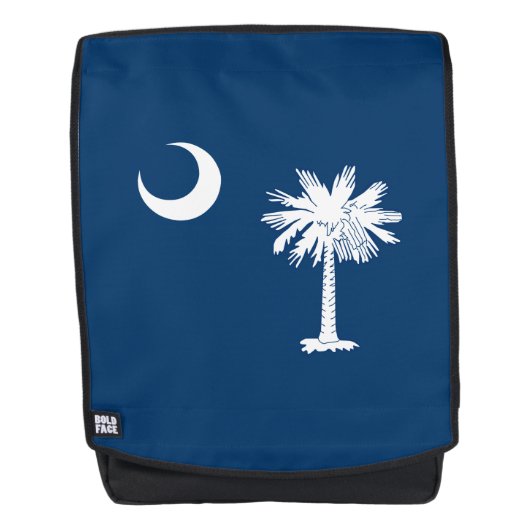 Dynamic South Carolina State Flag Graphic op een Rugtassen (Voorkant)