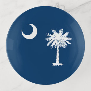 Dynamic South Carolina State Flag Graphic op een Sierschaaltjes