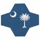 Dynamic South Carolina State Flag Graphic op een Voetbal (Enkel)