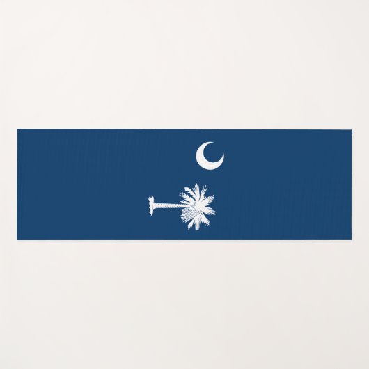 Dynamic South Carolina State Flag Graphic op een Yogamat (Voorkant (horizontaal))