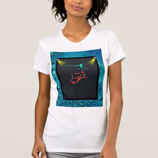 Dynamic Striker, Football Speler Embleem T-shirt (Voorkant)