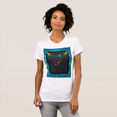 Dynamic Striker, Football Speler Embleem T-shirt (Voorkant volledig)