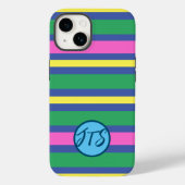Dynamic Stripes w / Gepersonaliseerd Monogram iPho Case-Mate iPhone Case (Achterkant)