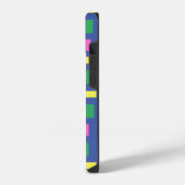 Dynamic Stripes w / Gepersonaliseerd Monogram iPho iPhone Hoesje (Linkerkant)