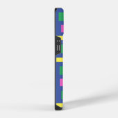 Dynamic Stripes w / Gepersonaliseerd Monogram iPho iPhone Hoesje (Rechterkant)