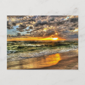 Dynamic sunset at the Pensacola Beach, Florida Briefkaart