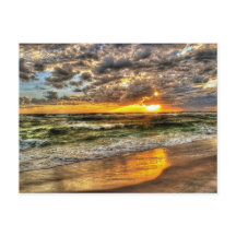 Dynamic sunset at the Pensacola Beach, Florida