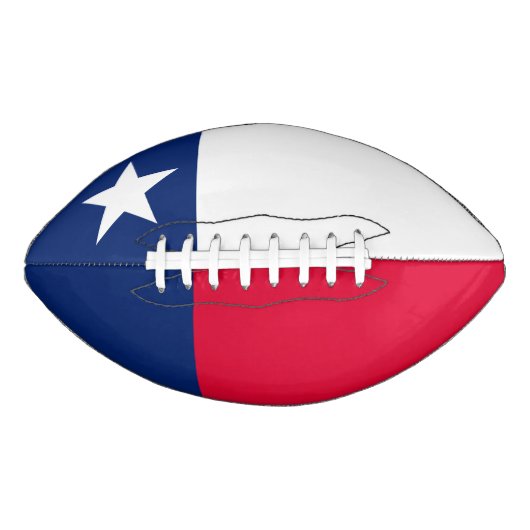 Dynamic Texas State Flag Graphic op een American Football (Voorkant)