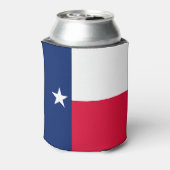 Dynamic Texas State Flag Graphic op een Blikjeskoeler (Blikje Achterkant)