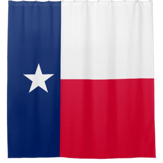 Dynamic Texas State Flag Graphic op een Douchegordijn (Voorkant)