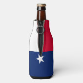 Dynamic Texas State Flag Graphic op een Flesjeskoeler (Fles Achterkant)