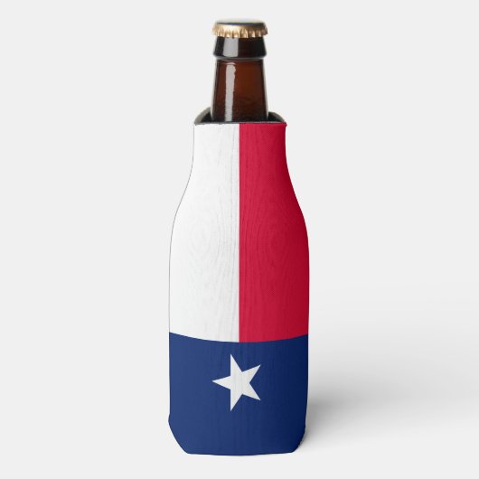 Dynamic Texas State Flag Graphic op een Flesjeskoeler (Fles Voorkant)