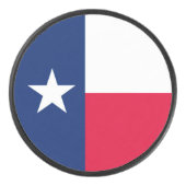 Dynamic Texas State Flag Graphic op een Hockey Puck (Voorkant)