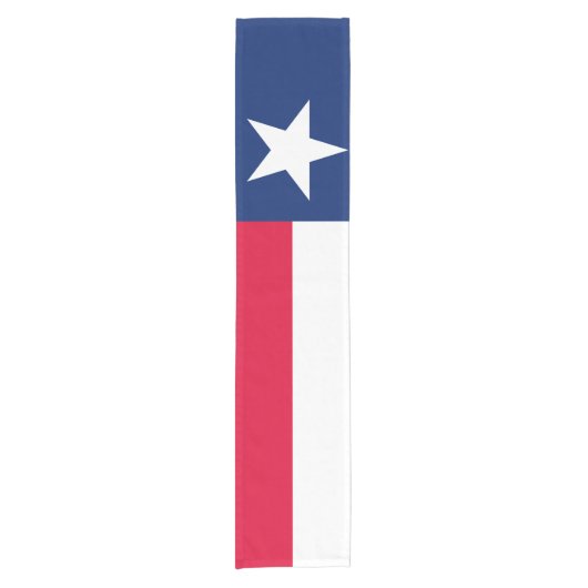 Dynamic Texas State Flag Graphic op een Korte Tafelloper (Voorkant)