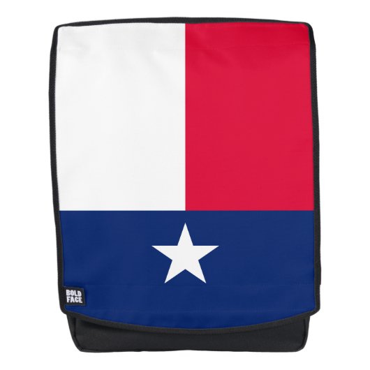 Dynamic Texas State Flag Graphic op een Rugtassen (Voorkant)